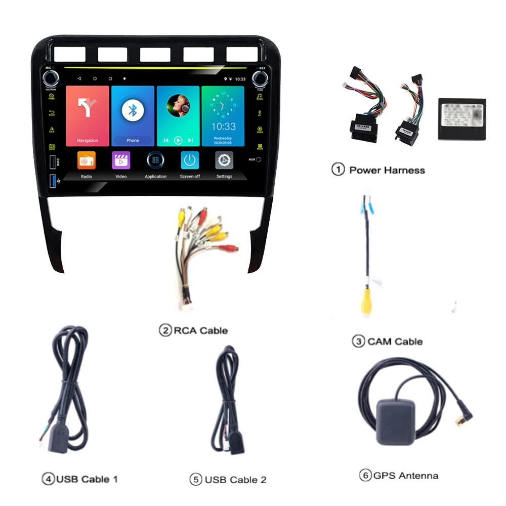 

Eastereggs 2DIN 8 INCH Android Car Radio For Porsche Cayenne 2002-2010 WIFI GPS Navigation Car Multimedia Player Head Unit