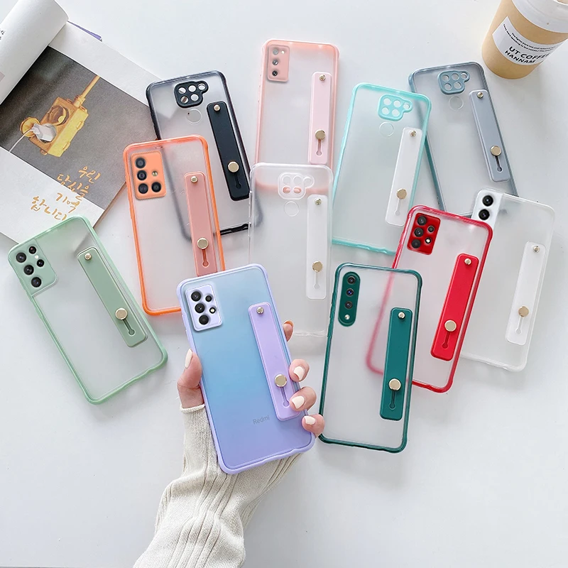 

Silicone Phone Holder Band Case For Samsung Galaxy A32 A52 A72 A22 A50 A70 A30 A51 A71 4G 5G S20 S10 S21 Plus Ultra S20 Fe Cover