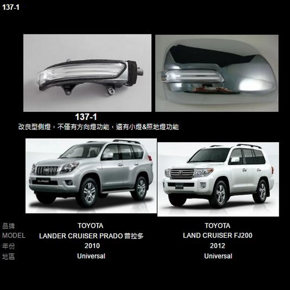 Зеркало заднего вида July King LED подсветка для Land Cruiser Prado FJ200 световой сигнал ДХО +