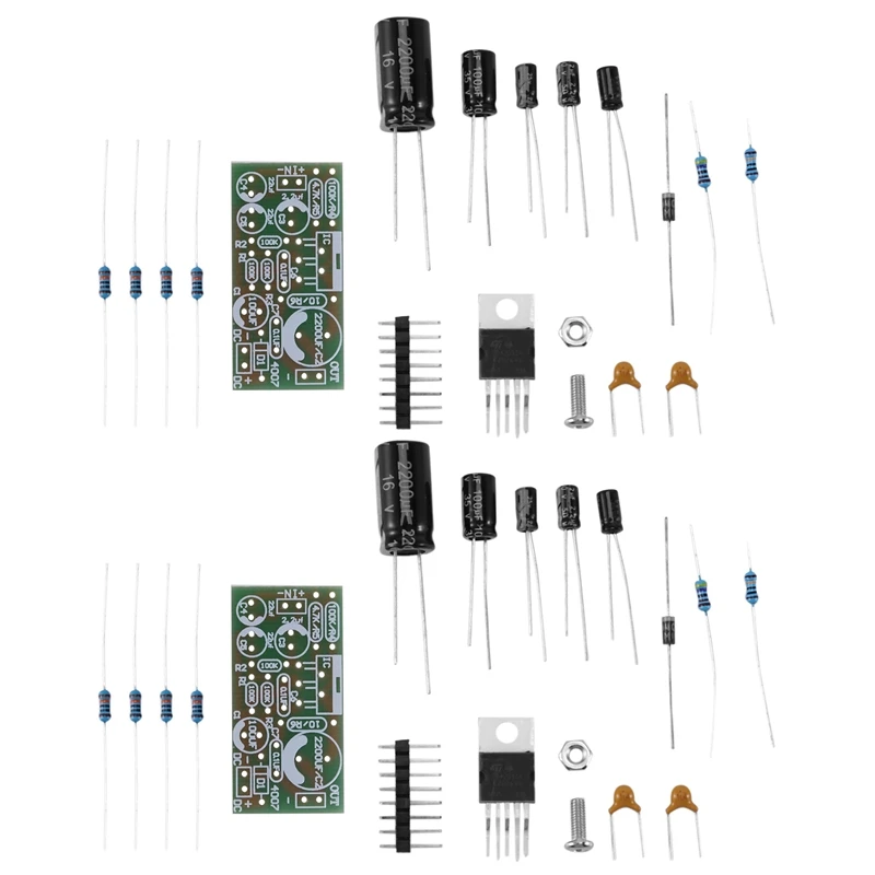 

2X TDA2030A Electronic Audio Power Amplifier Board Module Mono 18W DC 9-24V For DIY Kit