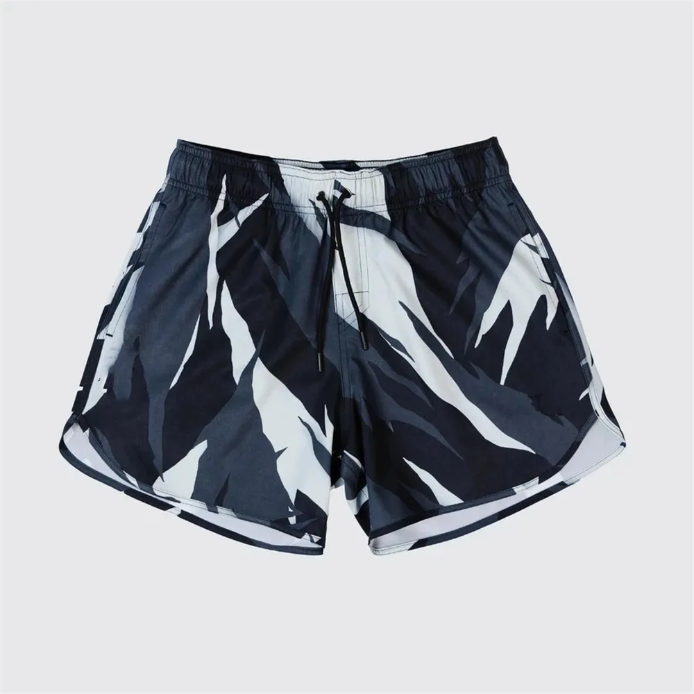 

2021 Summer Gyms Workout Male Breathable Quick Dry Sportswear Jogger Beach Shorts Men Fitness Bodybuilding ShortsSurf Camo short