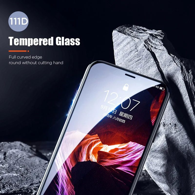 111D Screen Protector Safety Film Tempered Glass for iPhone 11 12 Pro X Xr Xs Max Protective 7 8 6 6S Plus 5 5S SE | Мобильные