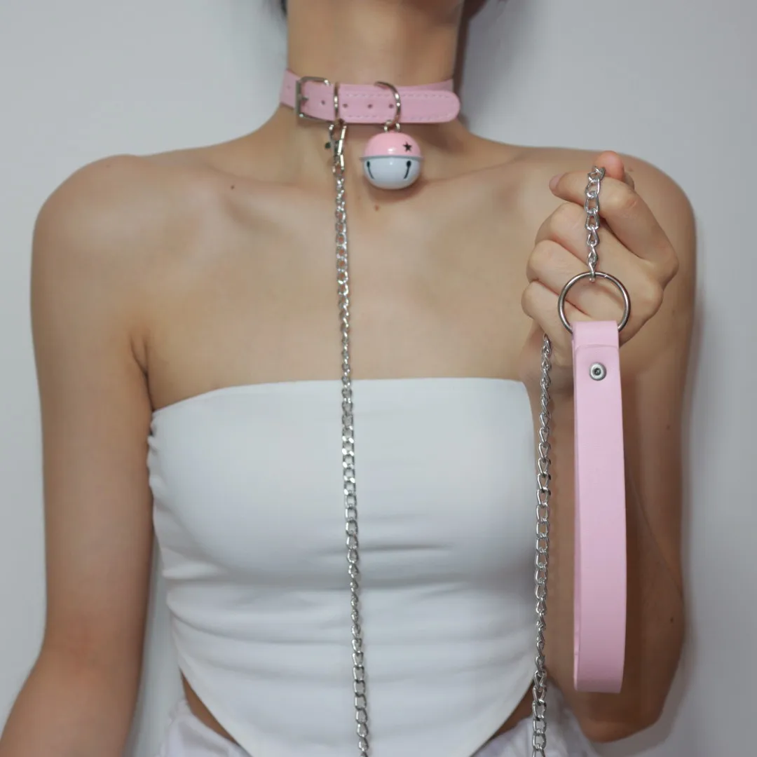 Sexy Toy Harajuku Gothic Choker Leash Chain Punk Leather BDSM Bondage Necklace Collar Belt Sex Toys for Couple Lovely |