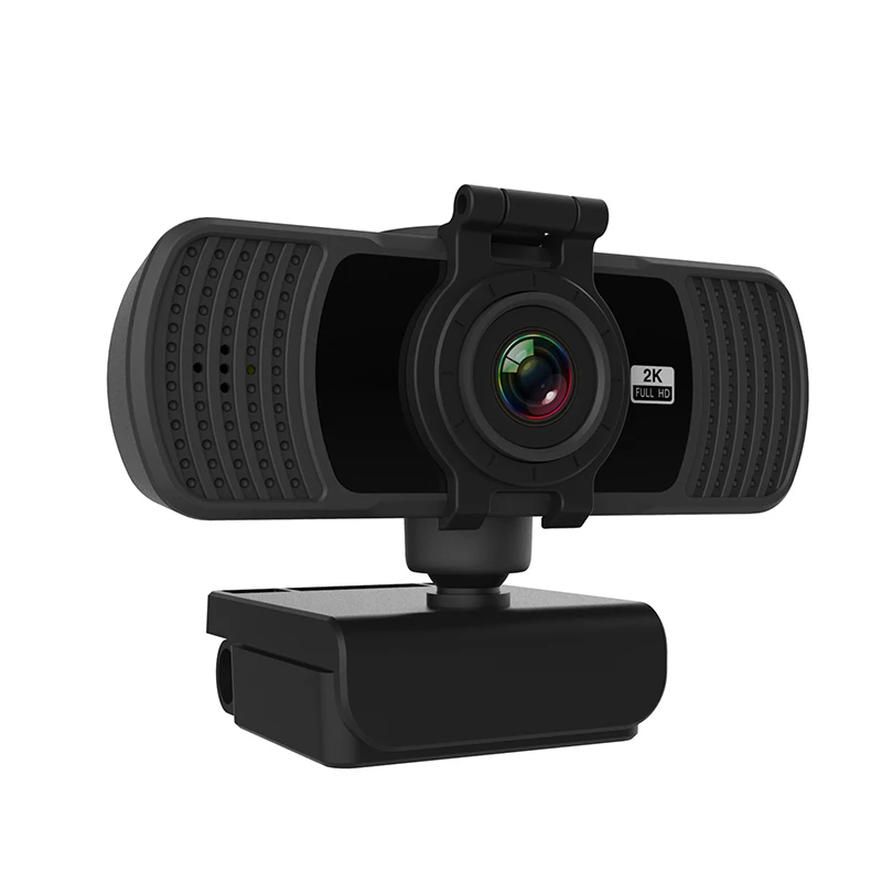 Tannccc 2K Video Calling Conference Work Webcam HD Computer PC WebCamera with Microphone Rotatable Cameras for Live Broadcast