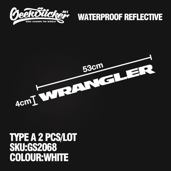 Водонепроницаемая Светоотражающая наклейка для автомобильного фасона 2 шт. -