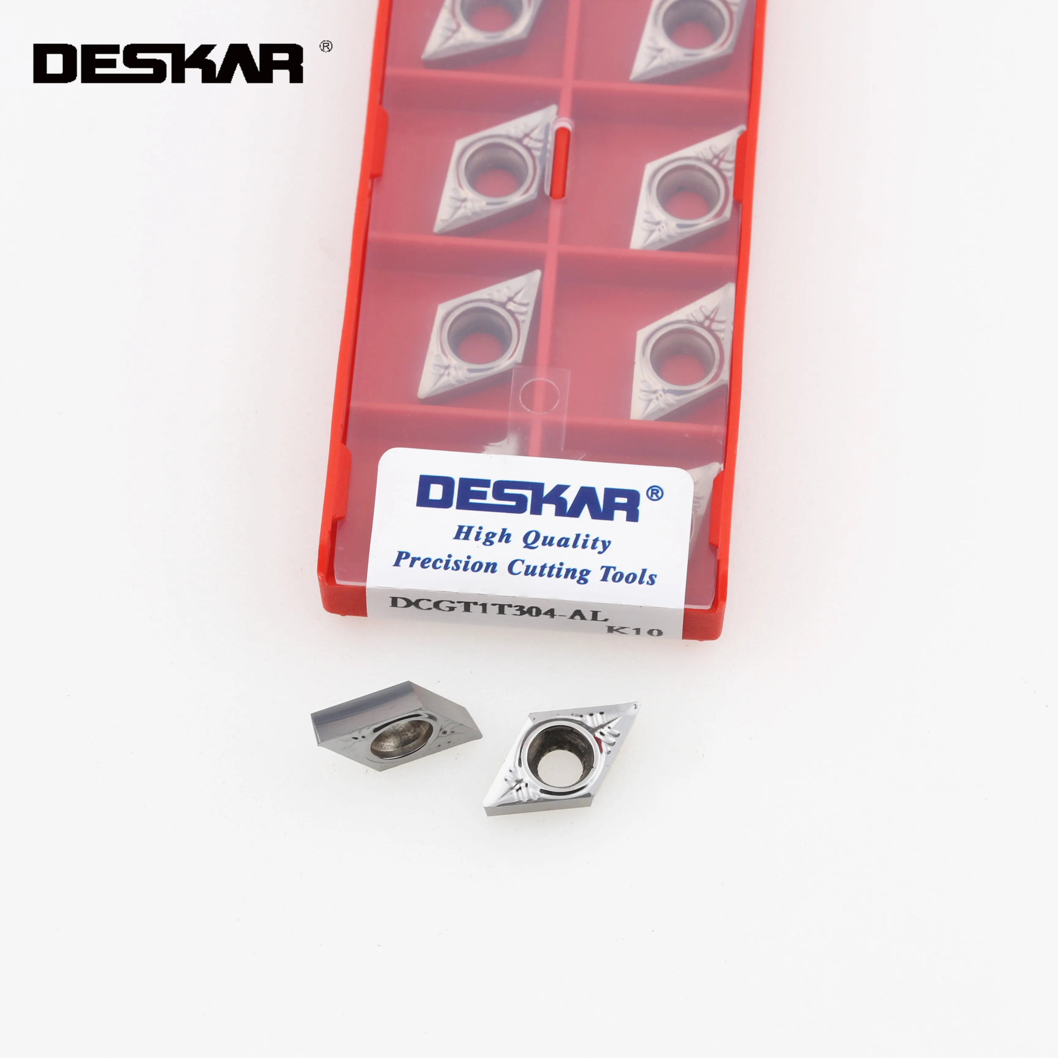 10 шт. DESKAR DCGT 070202 DCGT07 0204 DCGT070208 AL K10 DCGT11 T302 DCGT11T304 DCGT11T308 CNC токарный станок
