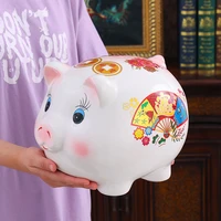 secret coin money box saving kids gift ceramic cute hidden safe pig piggy bank for paper money tirelire enfant home decor 60