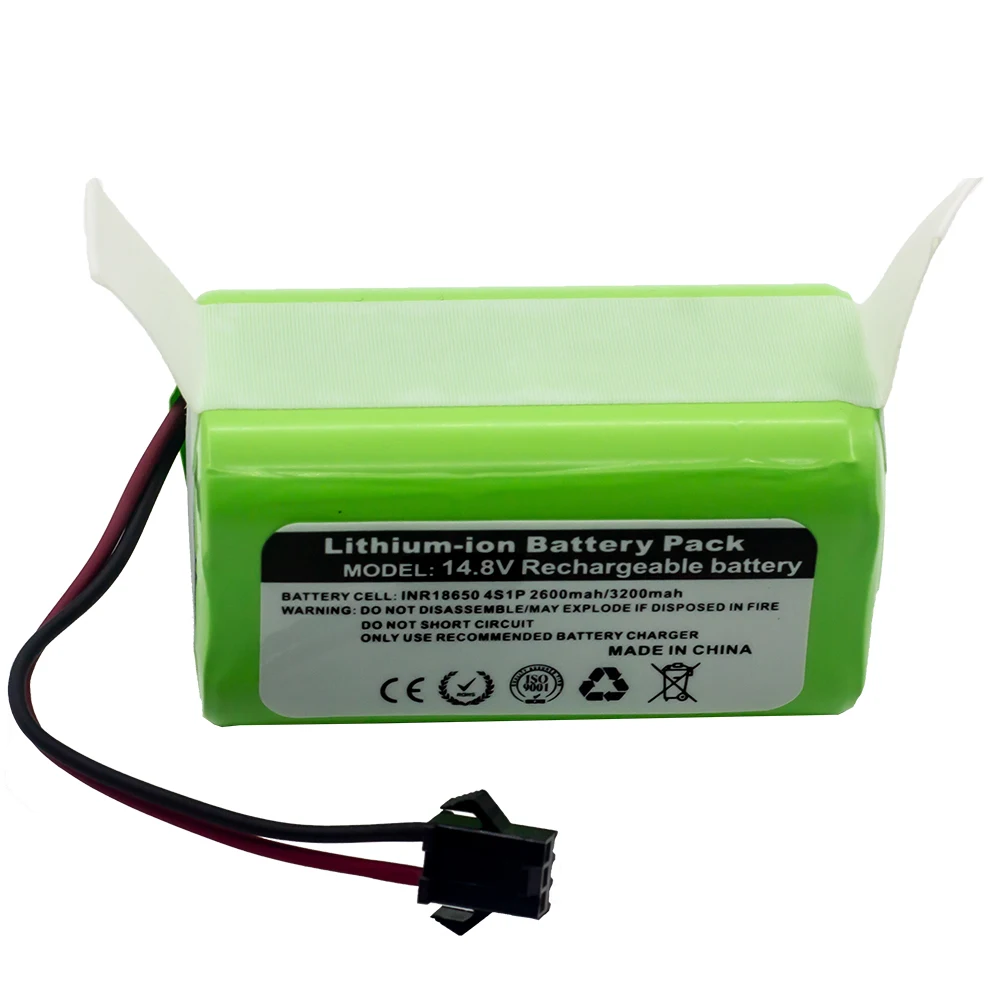 NEW/14.8V 2600mah 3200Mah Lithium Battery For ILIFE A4 A4s V7 A6 V7s Plus Robot Vacuum Cleaner ILife 4S1P Full Capacity Li-Ion |