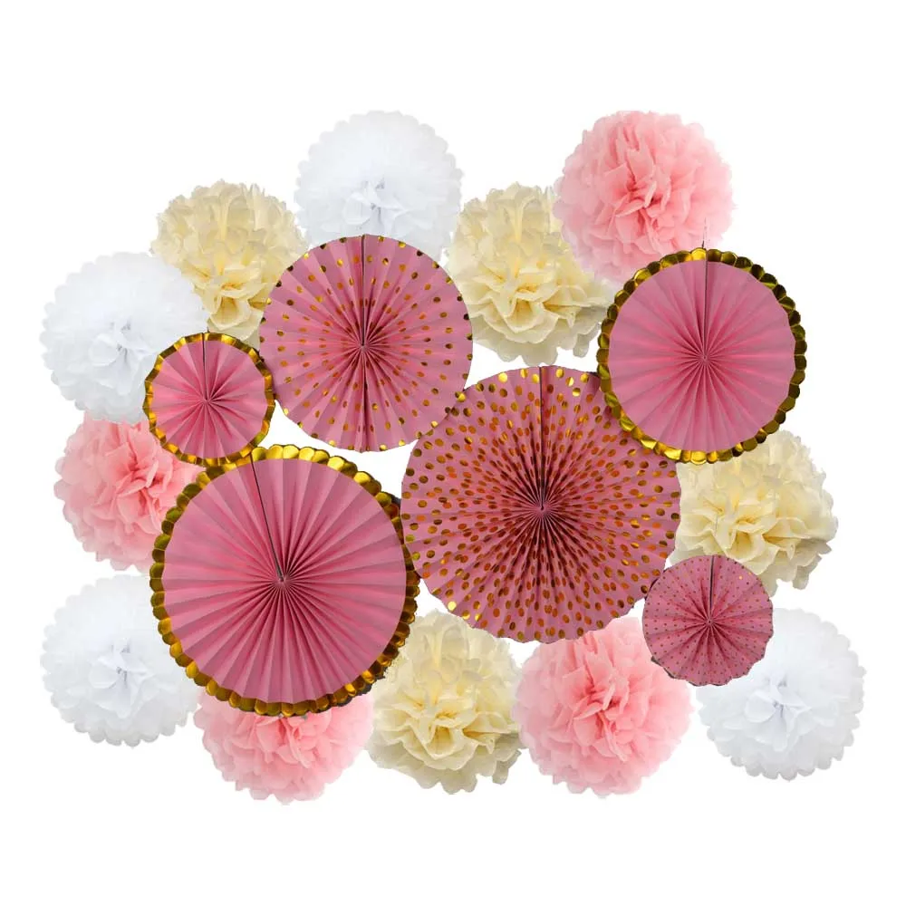 2020 г. Весенняя вечеринка набор золотистых зеленых складных подвесных бумажных