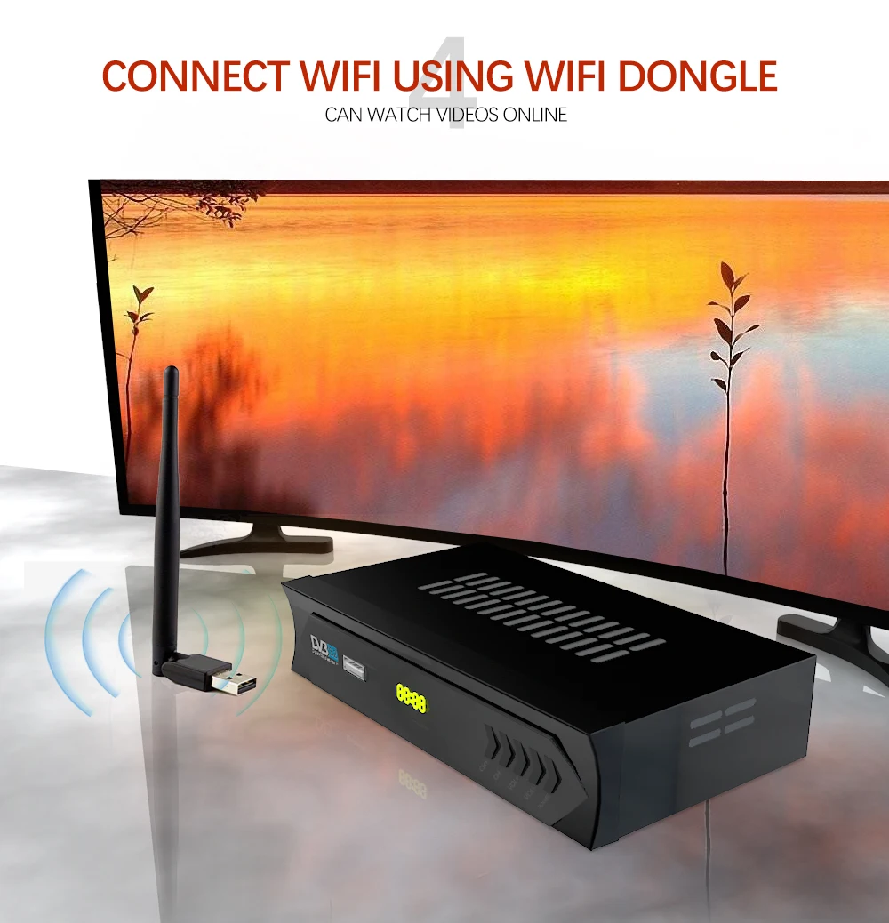 HD DVB S2 M5 цифровой спутниковый ресивер MPEG-2/4 H.264 телеприставка поддержка YouTube IPTV Cccam коллокация Wi-Fi