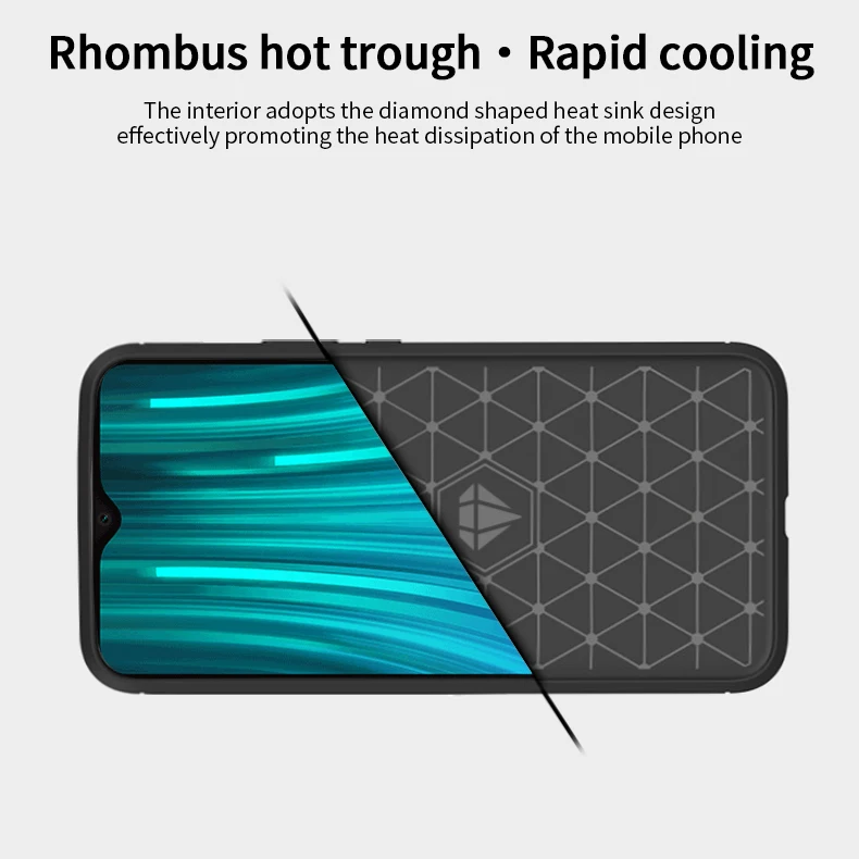 Для Xiaomi Redmi Note 8 Pro MOFI Мягкий ТПУ чехол из углеродного волокна чехол для Xiaomi Redmi Note 8 Pro Чехол Для Телефона