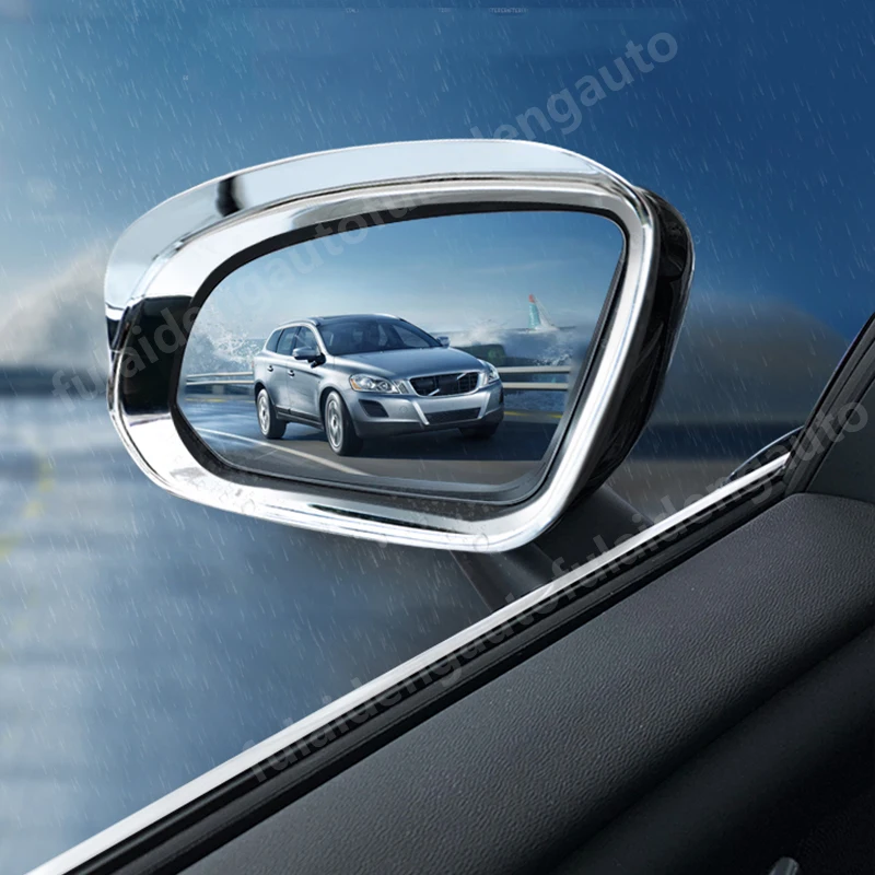 2 шт. для Volvo XC40- АБС-пластик хром боковые зеркала заднего вида козырек против дождя на зеркало заднего вида крышка отделка автомобиля Средства для укладки волос