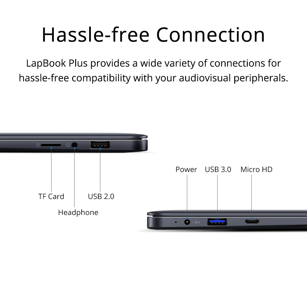 CHUWI LapBook Plus 15 6 дюймовый 4K HDR экран Intel X7 Четырехъядерный Windows 10 OS 8 Гб 256 ГБ SSD тонкий