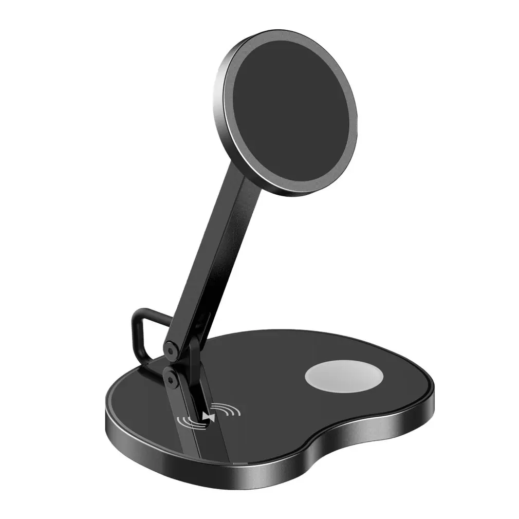 

3 in 1 Magnetic Wireless Charging Station For iPhone 12 Pro Max 15W Fast Wireless Charger For Airpods iWatch Series