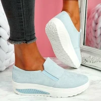 flats sneakers women shoes slip on platform ladies vulcanized shoes comfort solid color tenis feminino loafers mujer zapatos new