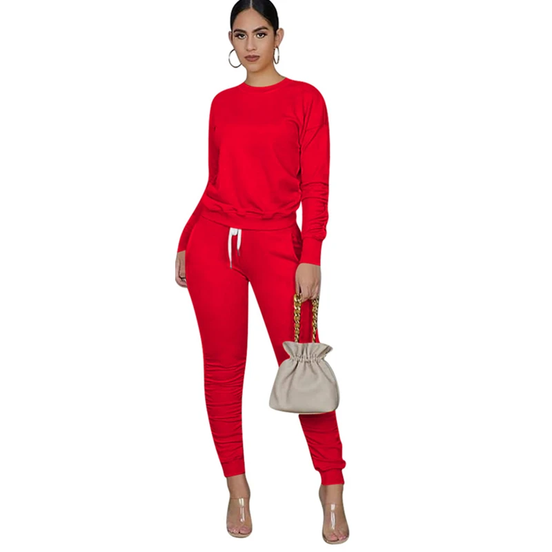 

Новое поступление, однотонные спортивные брюки, комплект из двух предметов с карманами