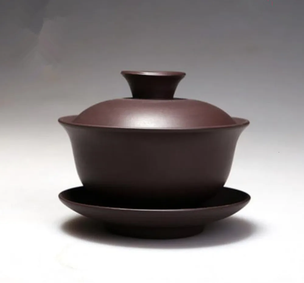 1 фиолетовый шт Барро Gaiwan китайский чай чашки Kong Fu чайная посуда ремесло чай игра аксессуары