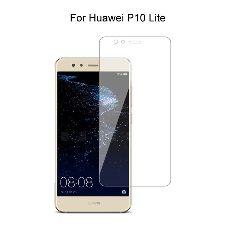 2.5D 9H закаленное стекло для Huawei P10 Lite защита экрана Защитное | Мобильные телефоны и