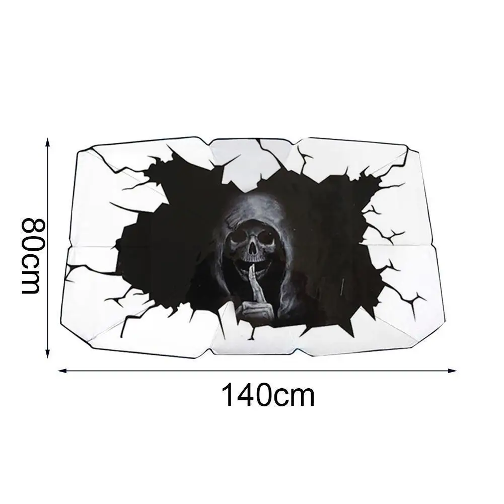

Foldable Car Windshield Sun Shade Umbrella Car UV Cover Horror Umbrella Front Heat Insulation Window Sunshade Halloween Pri P5Y9