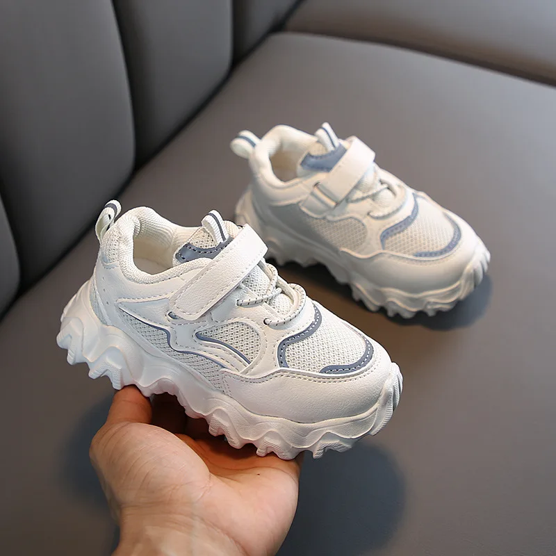 Детские кроссовки унисекс дышащие мягкая подошва модная уличная теннисная обувь