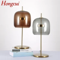 hongcui modern nordic simple table lamp led artistic desk lighting for home bedroom decoration