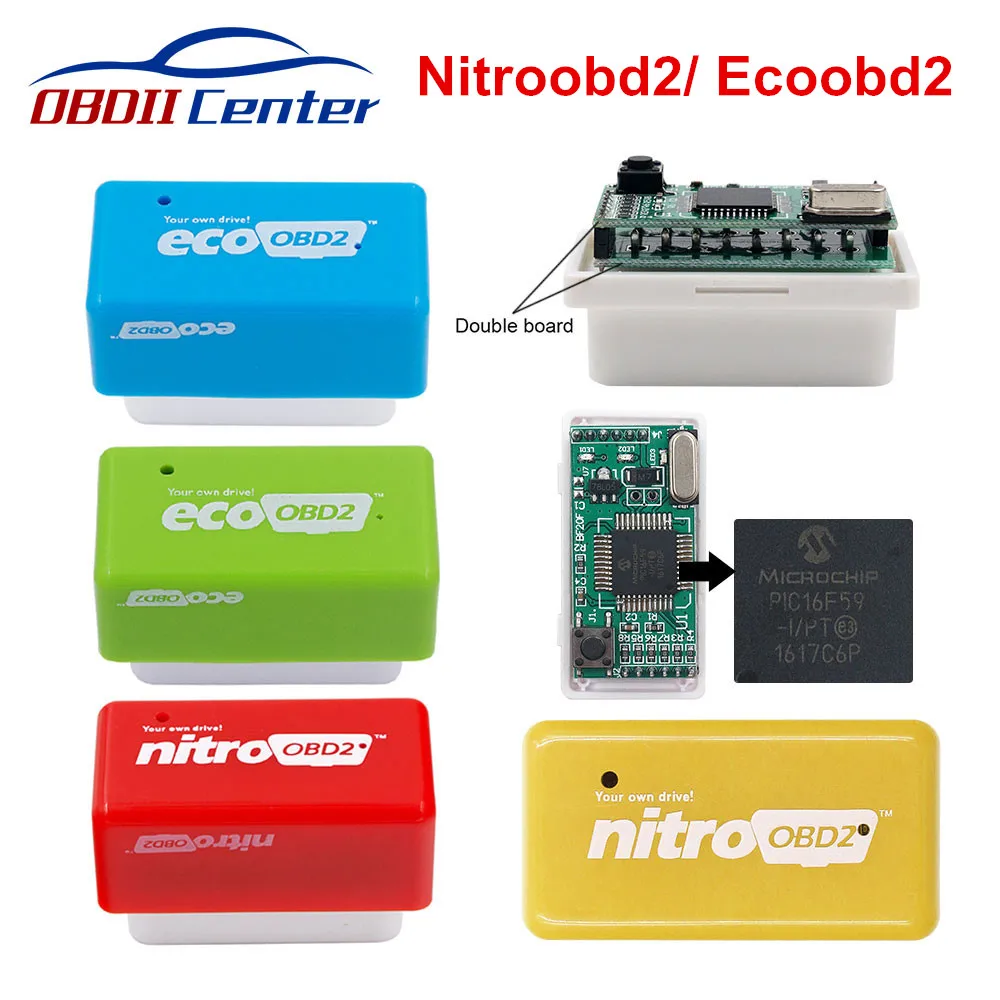 2 Слои Pcb Nitroobd2 Ecoobd2 чип Тюнинг Коробка Эко Obd2 NitroObd2 сканер для бензиновое дизельное