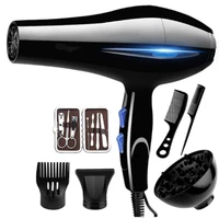 2200w professional hair dryer hotcold air blow dryer strong barber salon styling tools 5 speed adjustment hair dryer eu plug