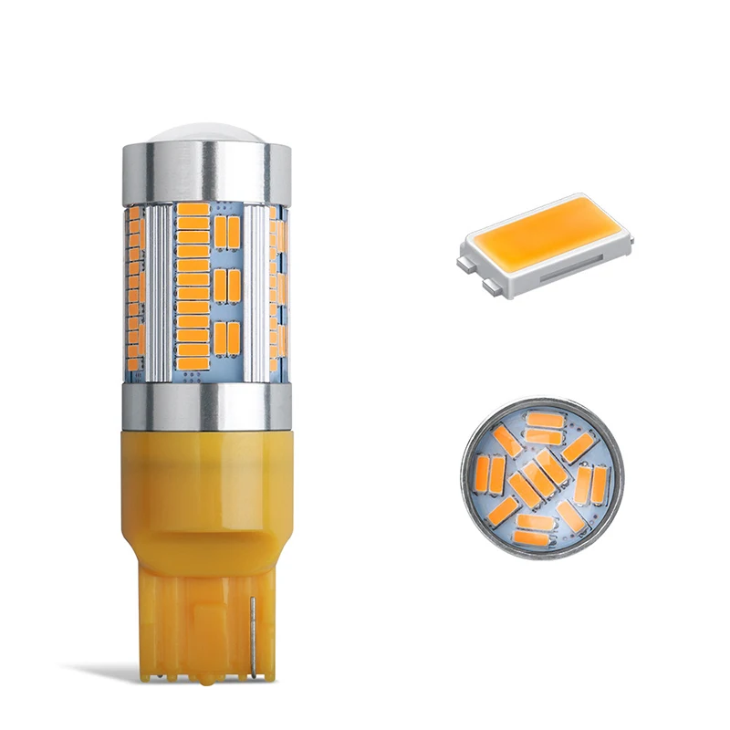 1x 20W 1156 BAU15S PY21W T20 7440 LED 105 4014 SMD Bulb White Yellow Lamp Car Turn Signal Reverse Light No Hyper Flash | Автомобили и