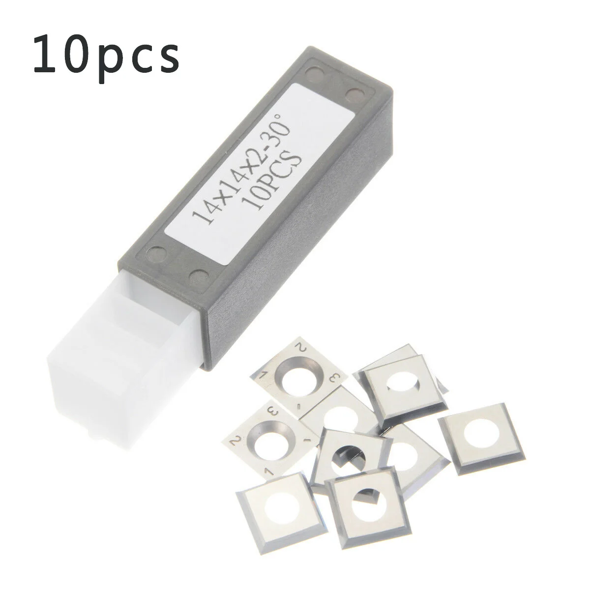 

10Pcs Wood Turning Carbide Inserting Blades Milling 30 Degree Lathe Chisel Kit
