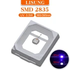 4000 шт.пакет 3v 0,2 Вт 0,5 2835 Smd светодиоды поверхностного монтажа УФ 265nm 365nm 395nm фиолетовый Ультрафиолетовый ультрафиолетовый светильник на светодиодах светодиодный светильник