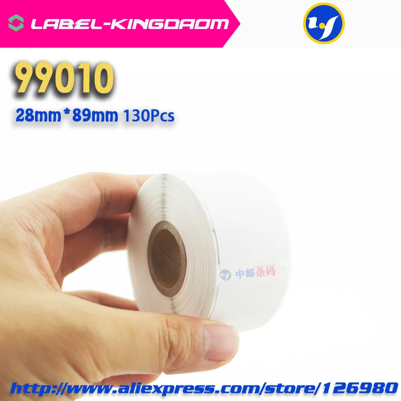 100 Rolls Dymo Compatible 99010 Label 28mm*89mm 130Pcs/Roll for LabelWriter400 450 450Turbo Printer Seiko SLP 440 | Компьютеры и офис