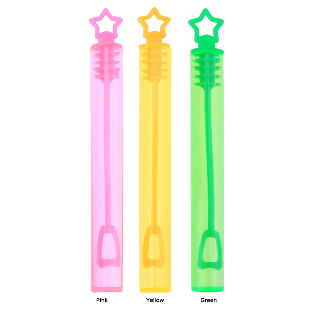 

12pcs Empty Soap Bubbles Bottle Plastic Tube Kit for Birthday Party Decor