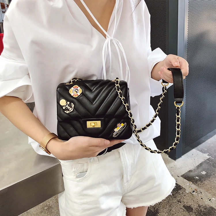 Женские сумки через плечо DOMYBEST с металлическим узором в виде сердца на цепочке