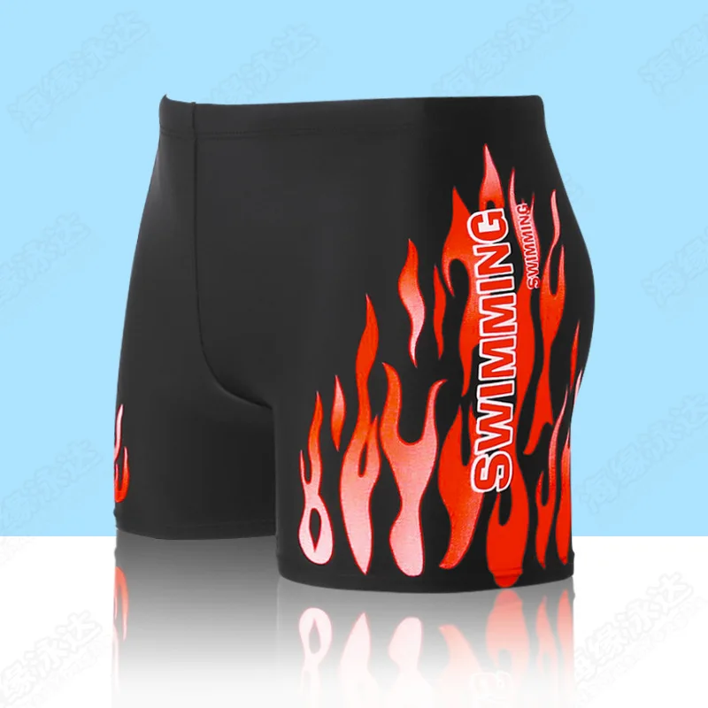Мужская одежда для плавания с пламенем боксеры шорты купальный костюм плавки