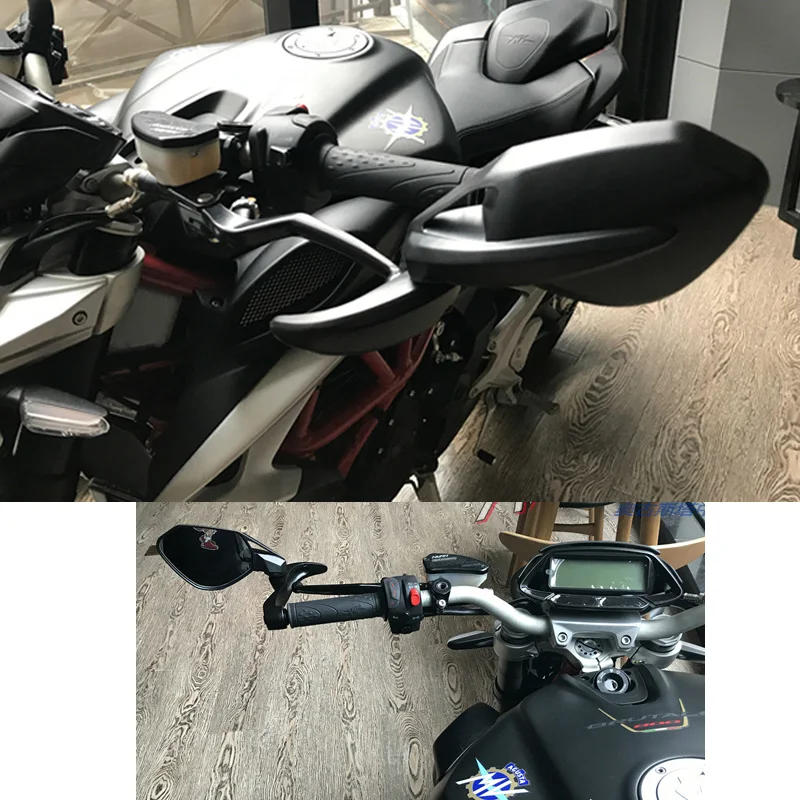Мотоцикл Универсальный Руль конец зеркала заднего вида Handguard защитные рычаги для