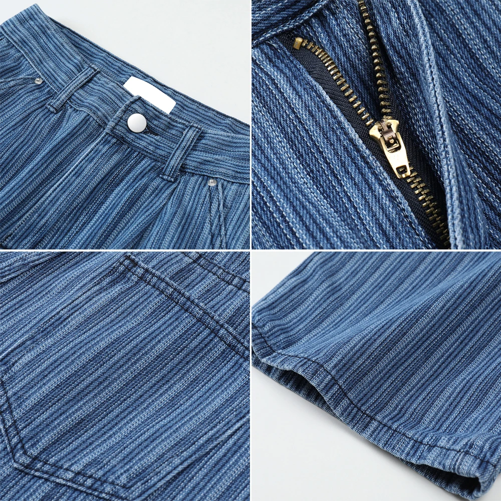 

Nbpm New 2021 Fashion Baggy Jeans For Girls Woman High Waist Streetwear Striped Denim Trousers Pants Boyfriend Jeans For Women