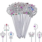 Палочки для девочек на Хэллоуин, 12 шт.24 шт., Красивые палочки с розовым сердцем, сказочные палочки ангела для девочек, карнавальный костюм на день рождения