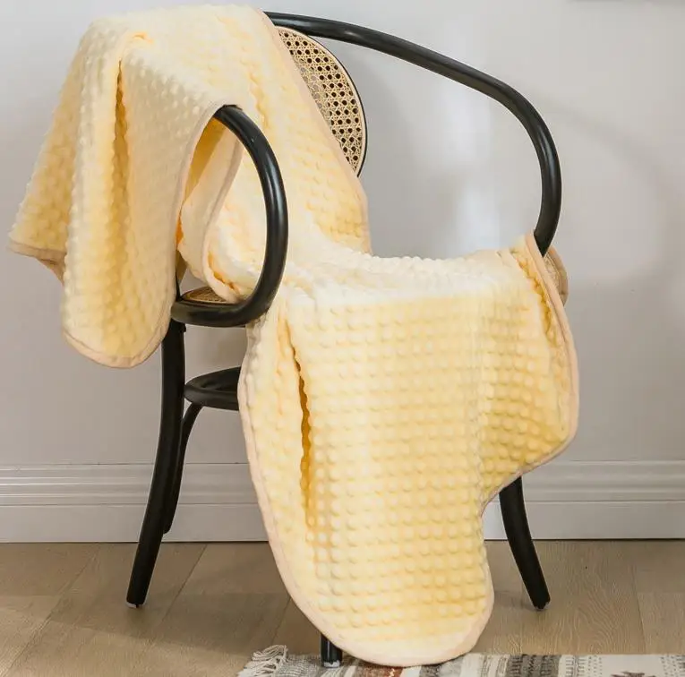 Мягкое теплое бархатное одеяло с пузырьками зимнее покрывало толстый плед