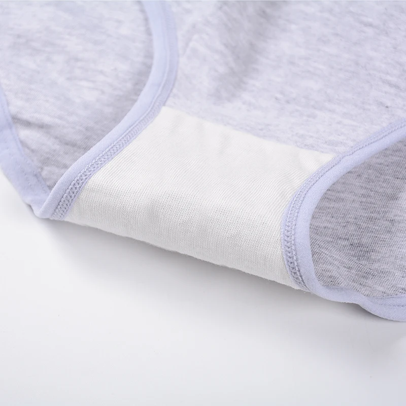 Feilibin 3 шт./лот трусики женские физиологические с высокой талией непротекаемое