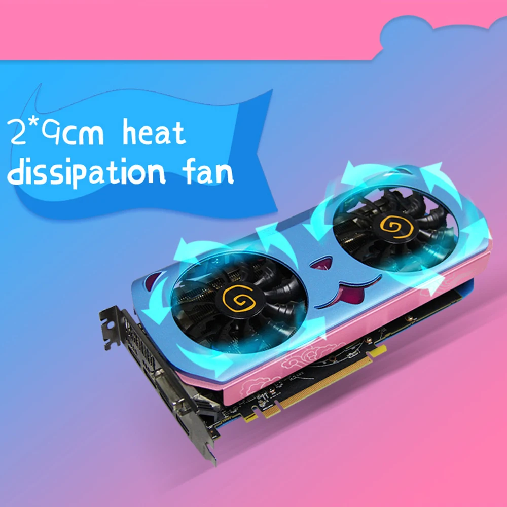 Yeston Radeon RX 580 GPU 8 ГБ GDDR5 256 бит игровой настольный компьютер ПК видеокарты Поддержка