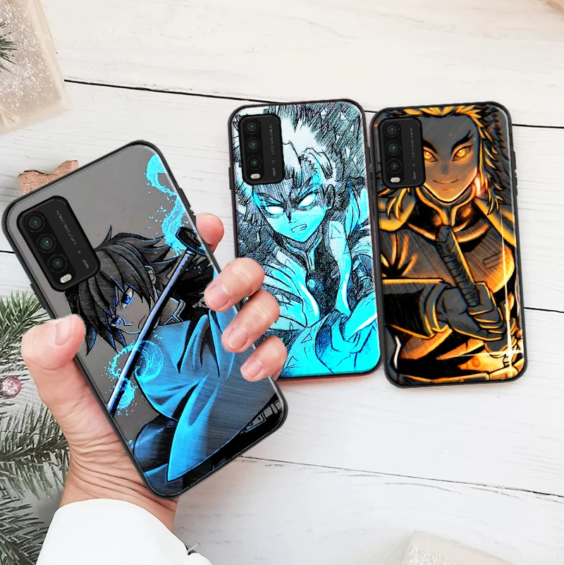 

Japan Anime Demon Slayer Kamado Tanjirou Nezuko Phone Case For Xiaomi Redmi 9 9i 9AT 9T 9A 9C Note 9 9T 9S 9 Pro Max TPU Cover