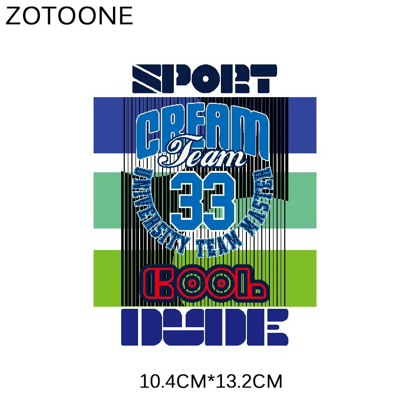 ZOTOONE с надписями и принтом со значком для детей Утюг на наклейки пальцы одежды