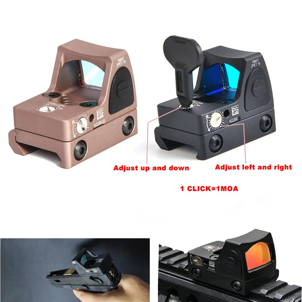 Мини RMR Red Dot Sight 3 25 Moa Пистолетная винтовка регулируемый Коллиматорный прицел с