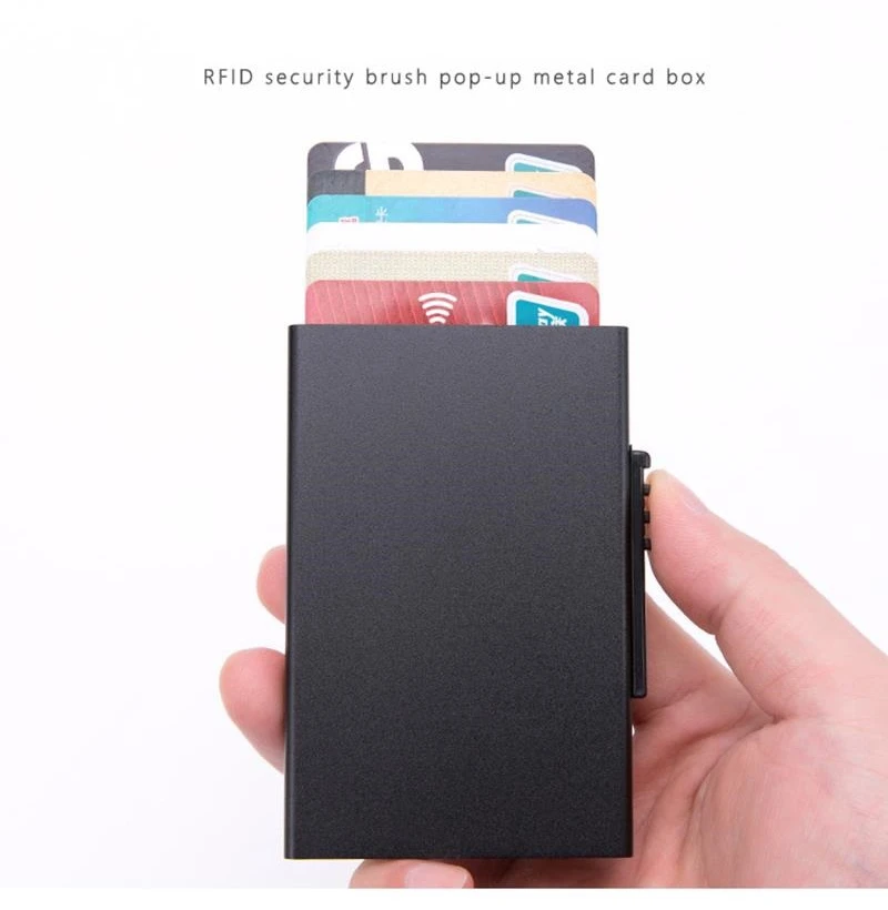 Металлический волшебный всплывающий бизнес банк ID держатель для кредитных карт