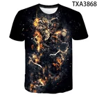 Футболка для мальчиков и девочек, Повседневная модная уличная рубашка с 3D рисунком аниме дракона, крутые топы для мужчин, женщин и детей