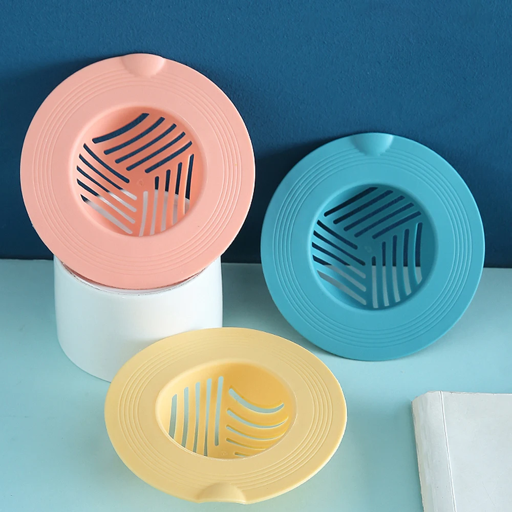 

Drain Cover Sink Strainer TPR Sink Drain Stopper Trap Hair Catcher Bathtub Strainers for Kitchen Laundry Bathroom Cleaning Tool