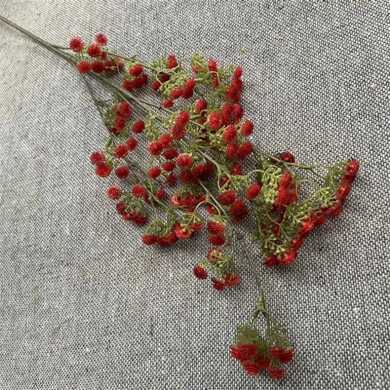 

7Pcs Fake Long Stem Soft Gypsophila (5 stems/piece) 33.46" Length Simulation Babysbreath for Wedding Home Artificial Flowers