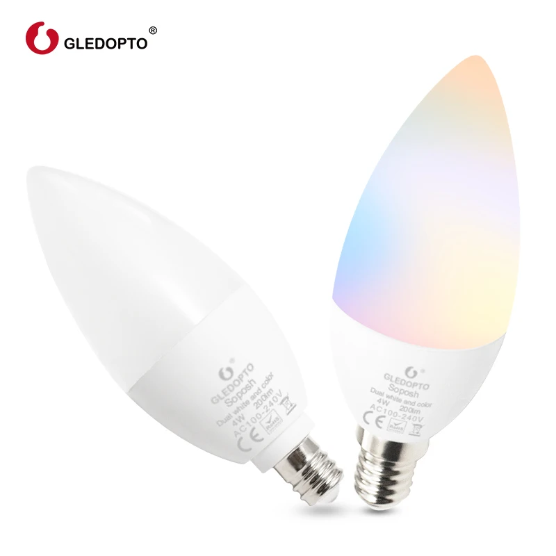 

Top Zigbee ZLL LED 4W Candle Light Bulb RGB/RGBW/CW/WW Smart APP Control AC100-240V Zigbee Gateways RGB+CCT Zigbee