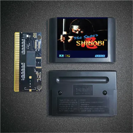 Супер Shinobi 16 бит MD карточная игра для Sega Megadrive игровой консоли картридж|Запасные