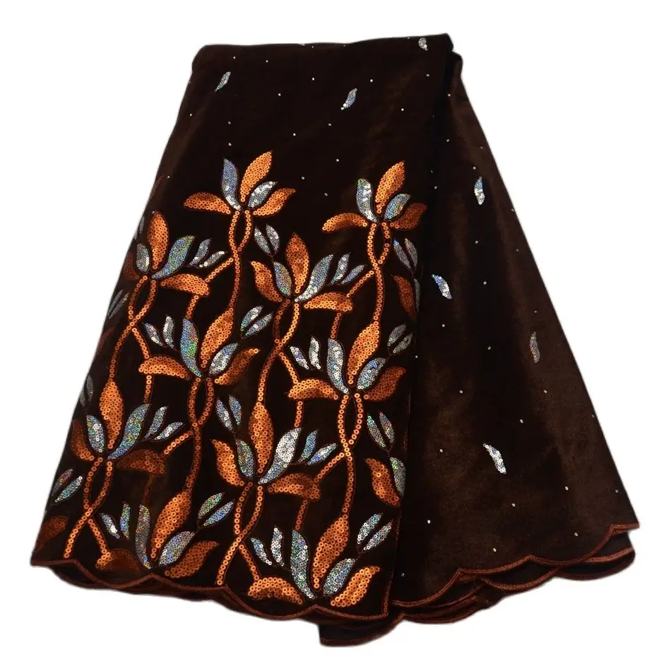 Нигерийская кружевная ткань 2021 красивая африканская Бархатная французская с